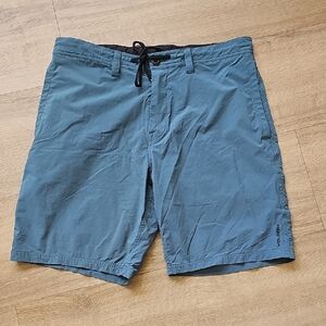 Volcom Black and Blue Mesh Shorts Size 36